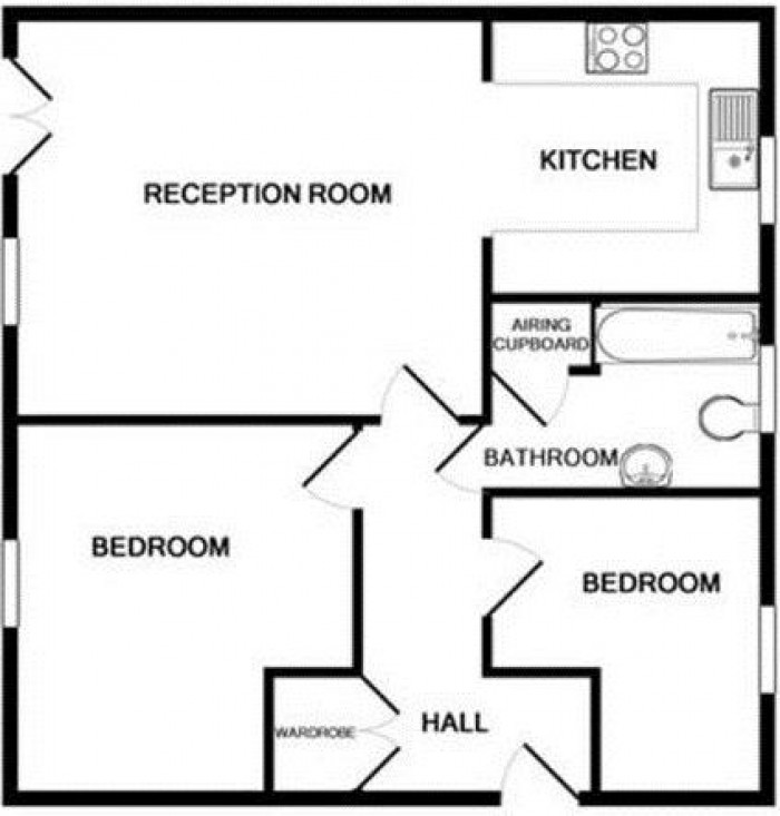 Floorplan for 46 Riverside Close, TA6