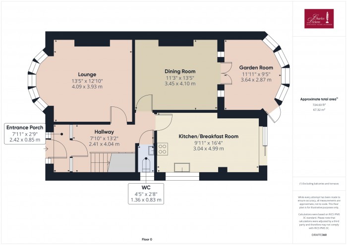 Floorplan for 61 Durleigh Road, TA6