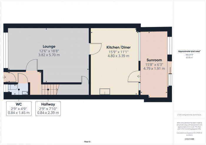 Floorplan for 24 Witches Walk, TA6