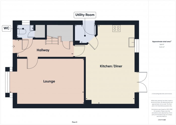 Floorplan for 32 Kings Walk, TA6