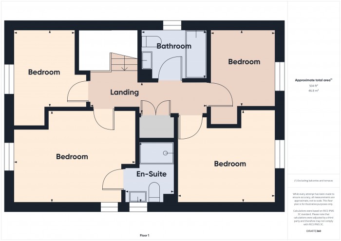 Floorplan for 32 Kings Walk, TA6