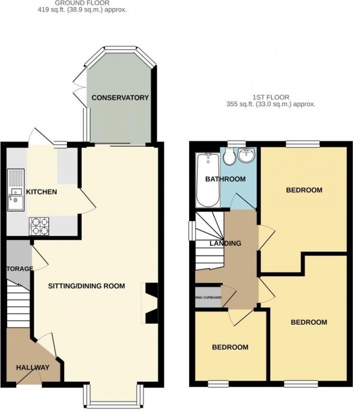 Floorplan for 6 Beech Road, TA6