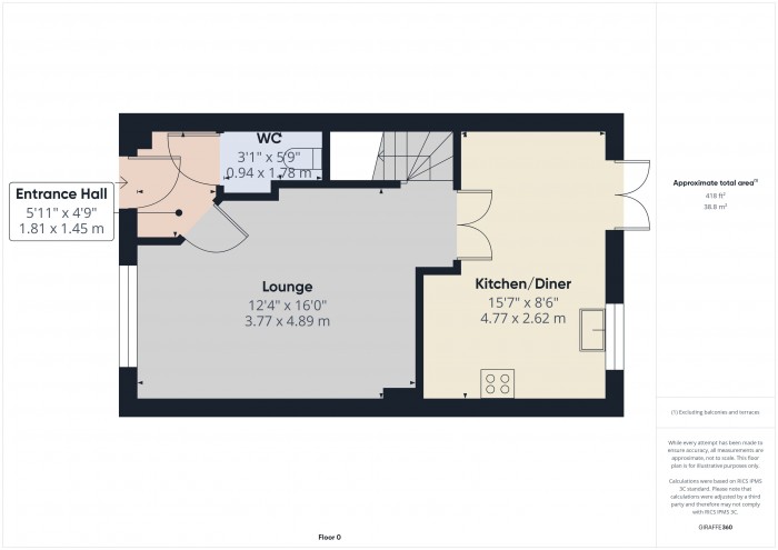 Floorplan for 53 Meadowlands Avenue, TA6