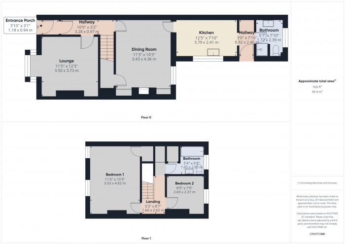 Floorplan for 68 Camden Road, TA6