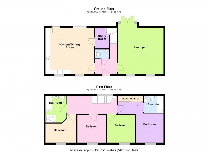 Floorplan for Northmoor Barn, TA7