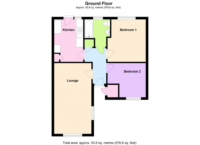 Floorplan for 37 Willow Court, TA6