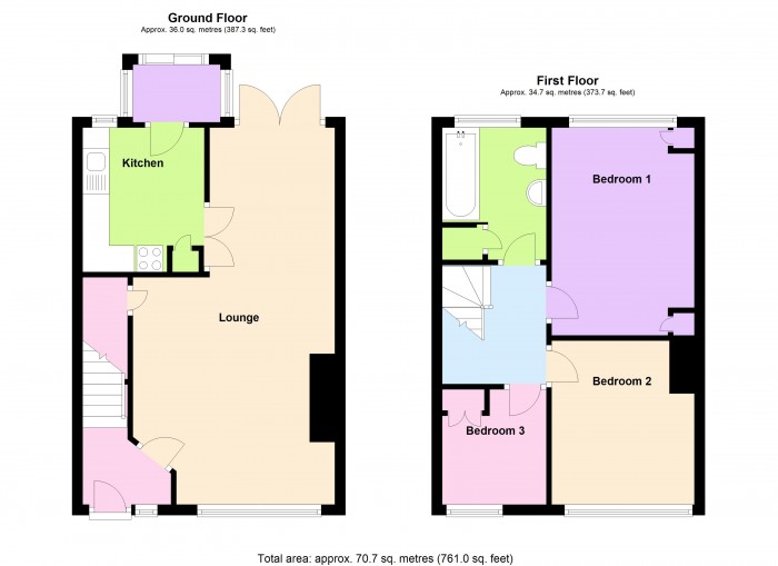 Floorplan for 17 Kimberley Terrace, TA6
