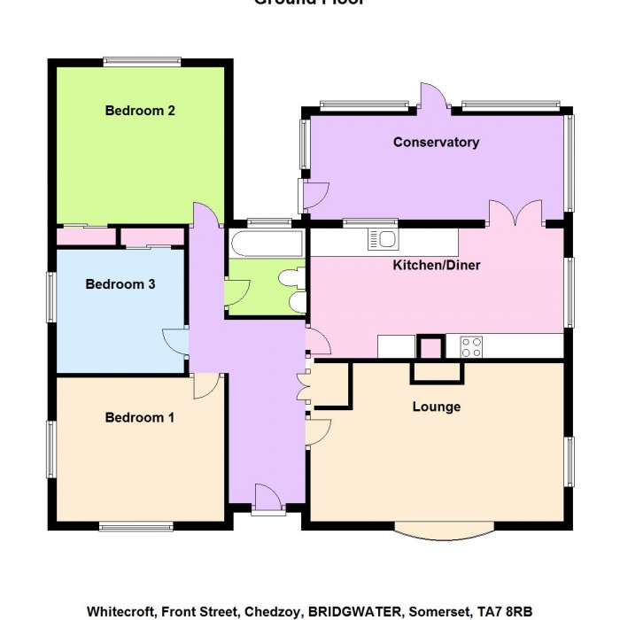 Floorplan for Whitecroft, TA7