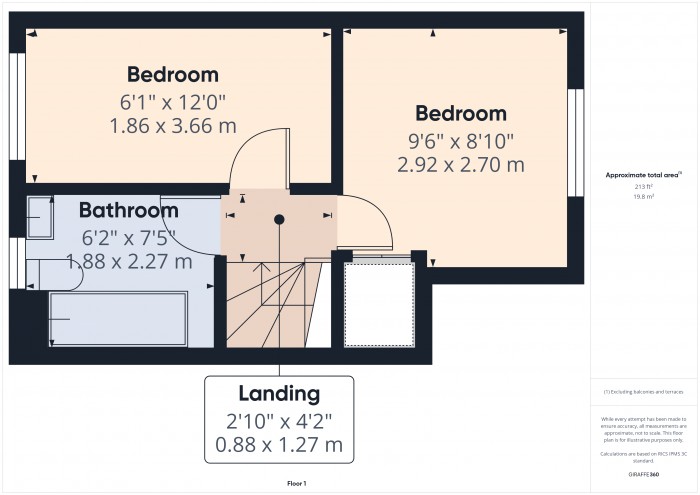 Floorplan for 23 Loxleigh Gardens, TA6