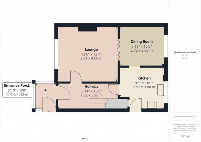 Floorplan for 206 Bath Road, TA6