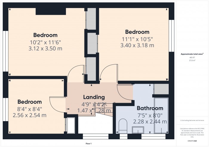 Floorplan for 206 Bath Road, TA6