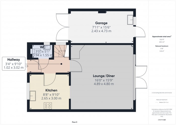 Floorplan for 2A Triscombe Avenue, TA6