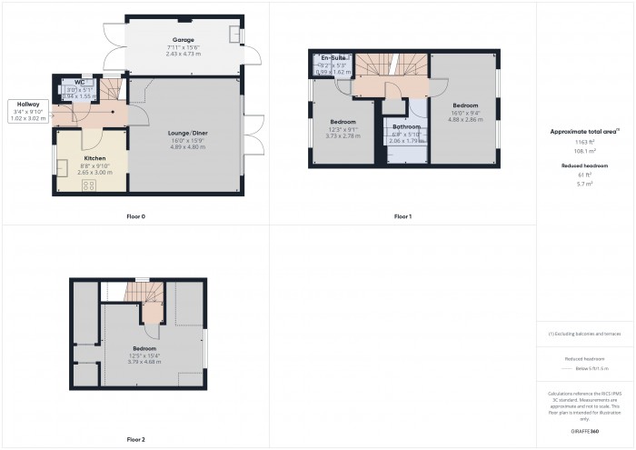 Floorplan for 2A Triscombe Avenue, TA6