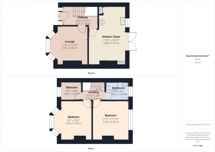 Floorplan for 1 Trevor Road, TA6