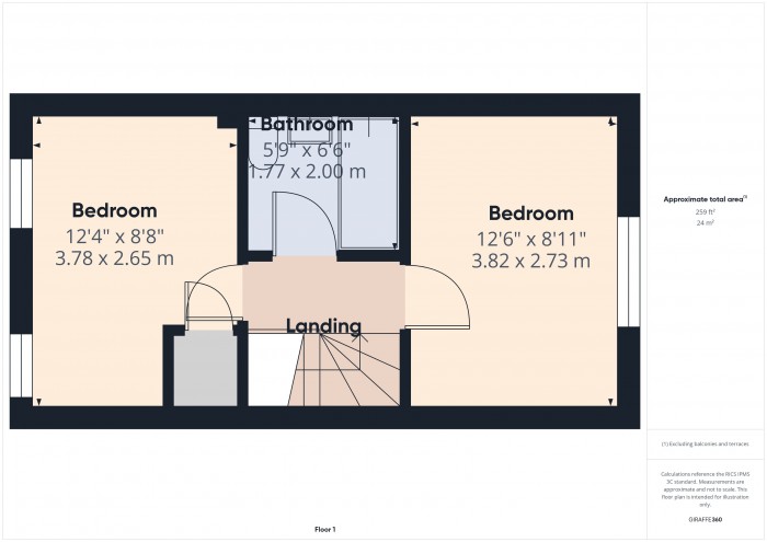 Floorplan for 5 The Mews, TA6