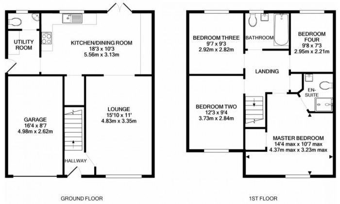 Floorplan for 10 Amber Close, TA6