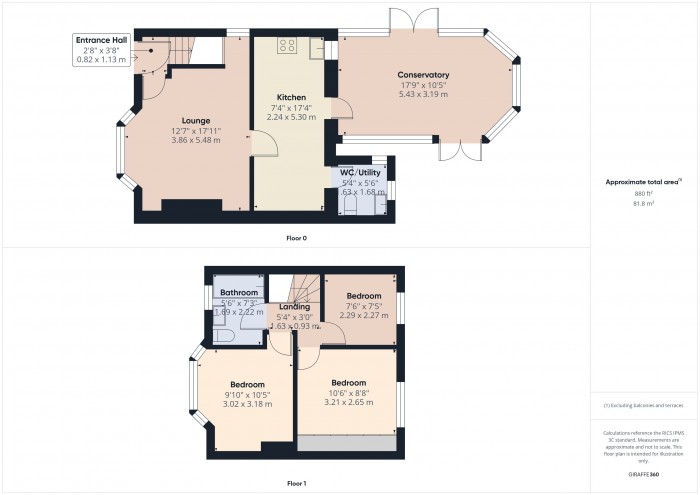 Floorplan for 10 Fairfax Road, TA6