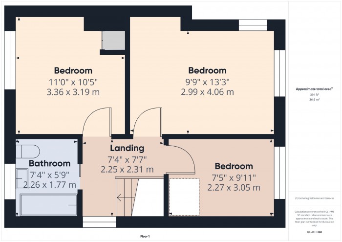 Floorplan for 60 Sunnymead, TA6