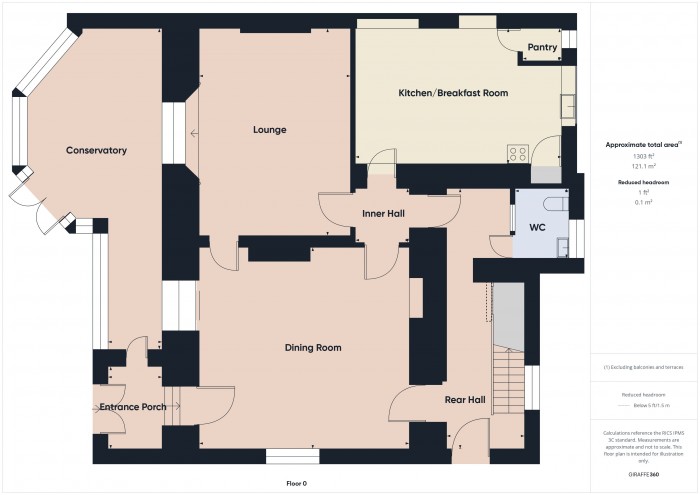 Floorplan for The Priory, TA6