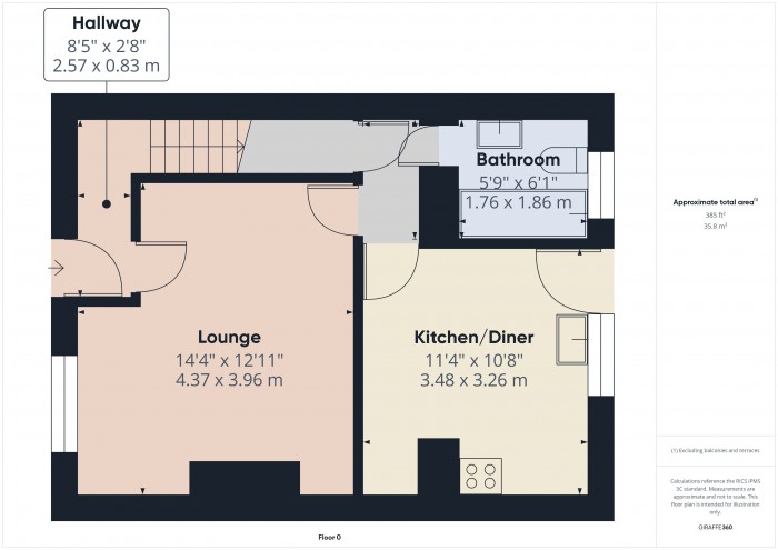 Floorplan for 2 Crowpill Cottages, TA6