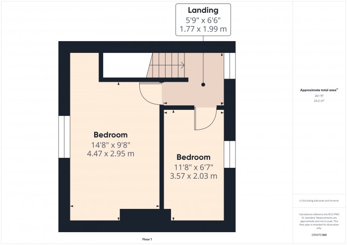 Floorplan for 2 Crowpill Cottages, TA6