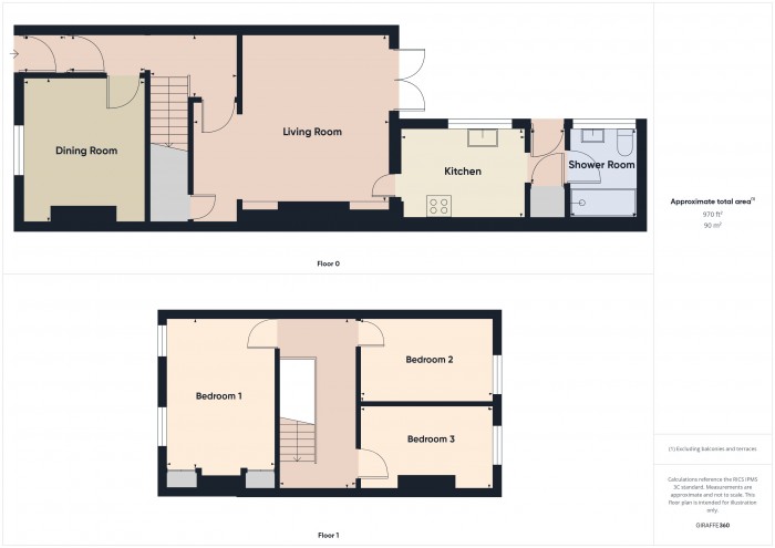 Floorplan for 9 Russell Place, TA6