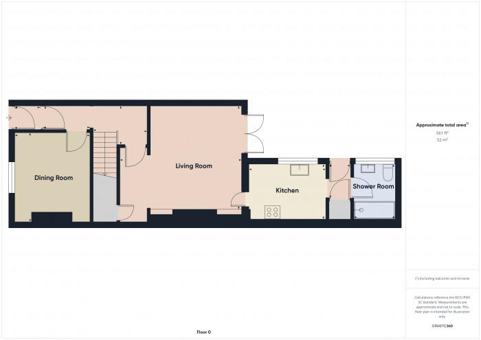 Floorplan for 9 Russell Place, TA6