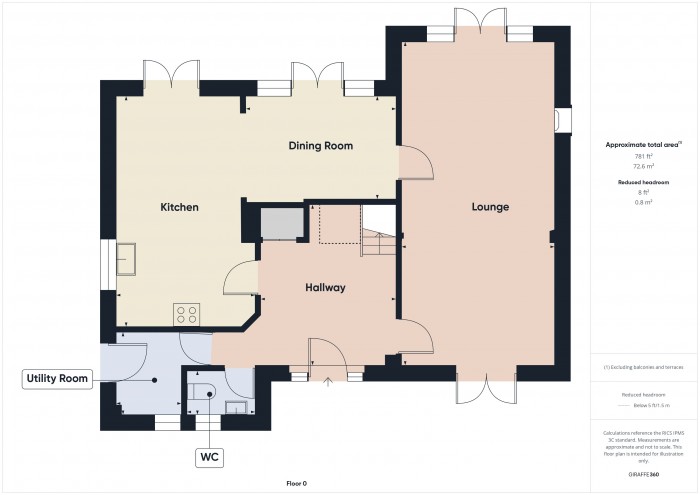 Floorplan for Heron House, TA7