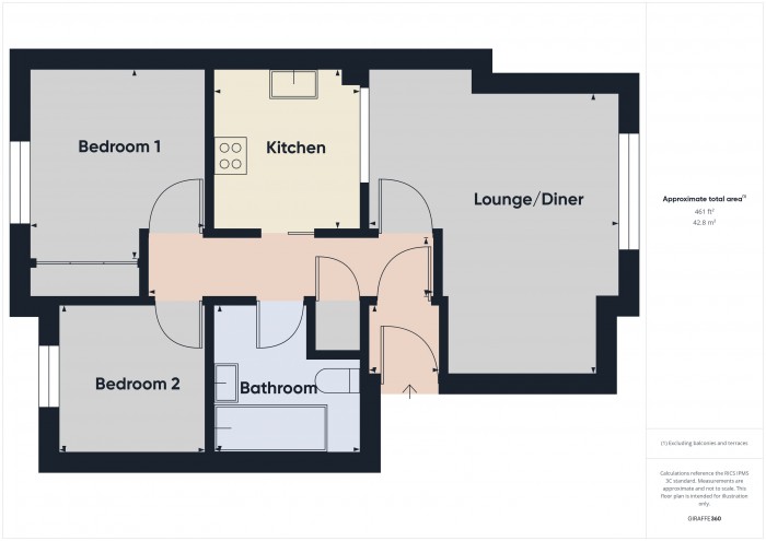 Floorplan for 19 Grebe Court, TA6