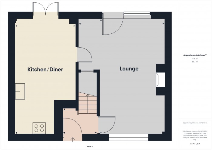 Floorplan for 2 Saltlands, TA6