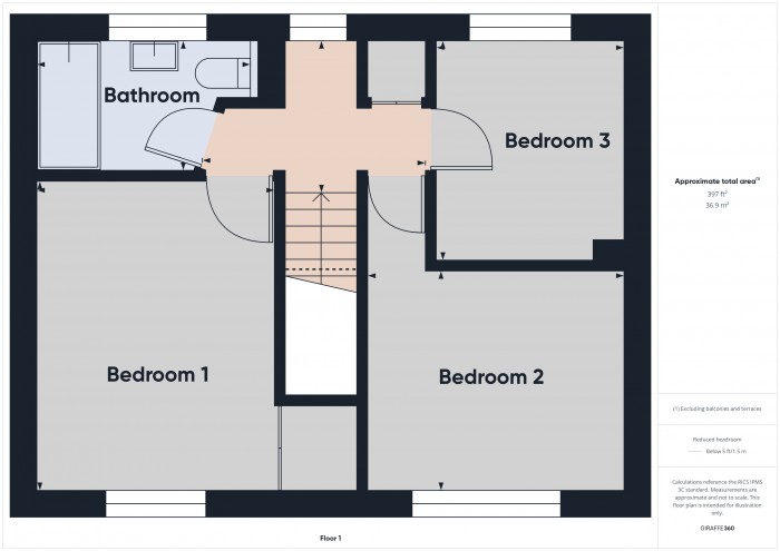 Floorplan for 2 Saltlands, TA6