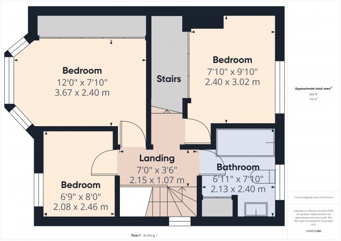 Floorplan for 7 Knowle Road, TA6