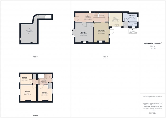 Floorplan for 18 Main Road, TA7