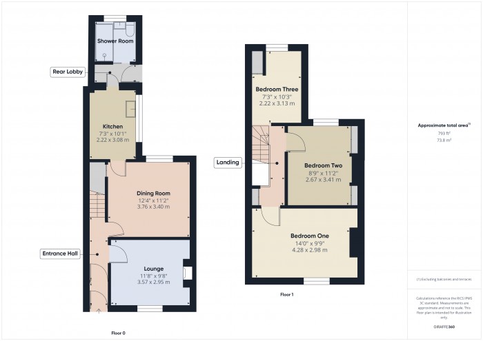Floorplan for 7 Quantock Terrace, TA6