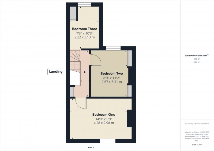 Floorplan for 7 Quantock Terrace, TA6