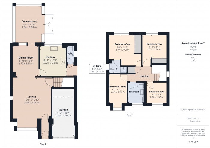 Floorplan for 21 The Copse, TA6