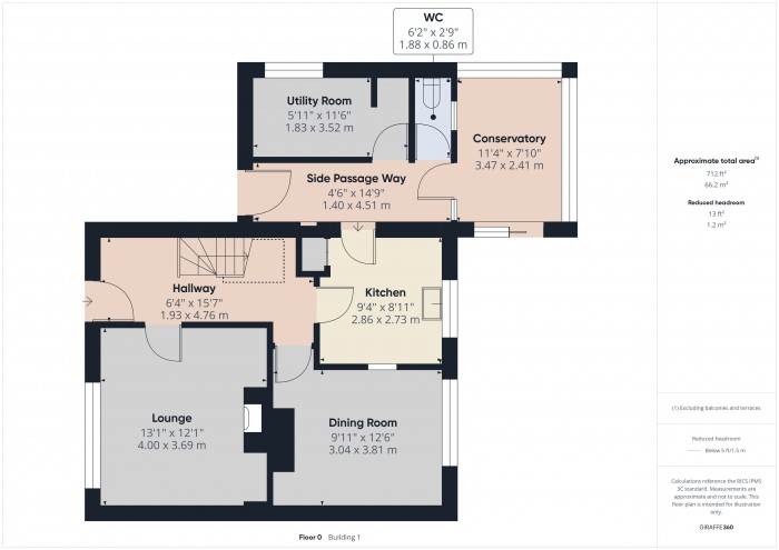 Floorplan for 55 Danesboro Road, TA6