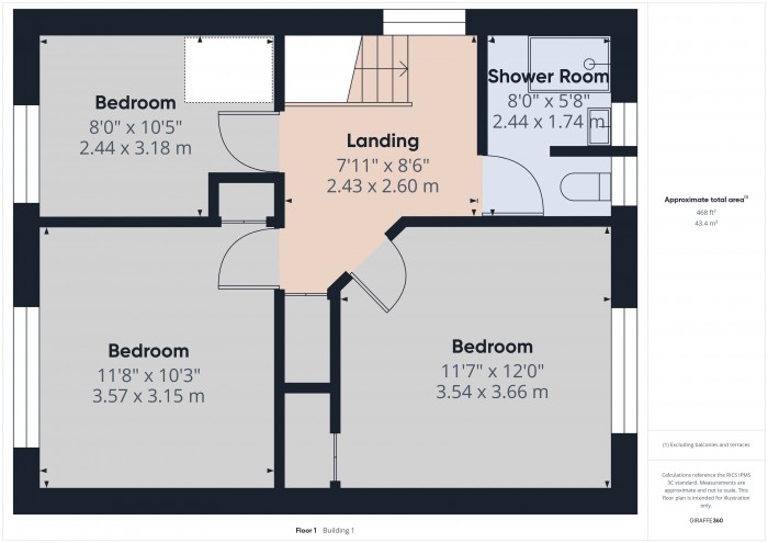 Floorplan for 55 Danesboro Road, TA6