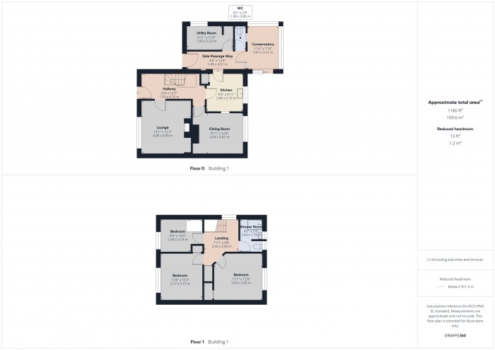 Floorplan for 55 Danesboro Road, TA6