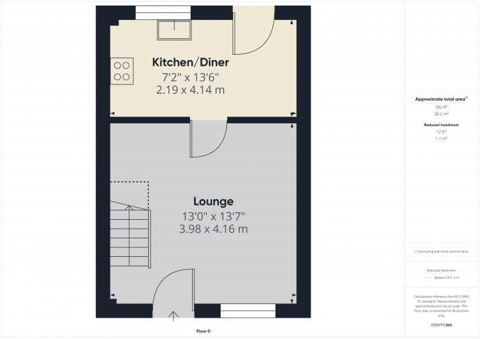 Floorplan for 7 Claremont Grove, TA6