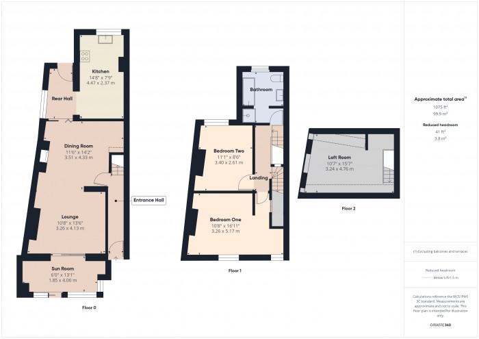 Floorplan for 1 Riverview Terrace, TA6