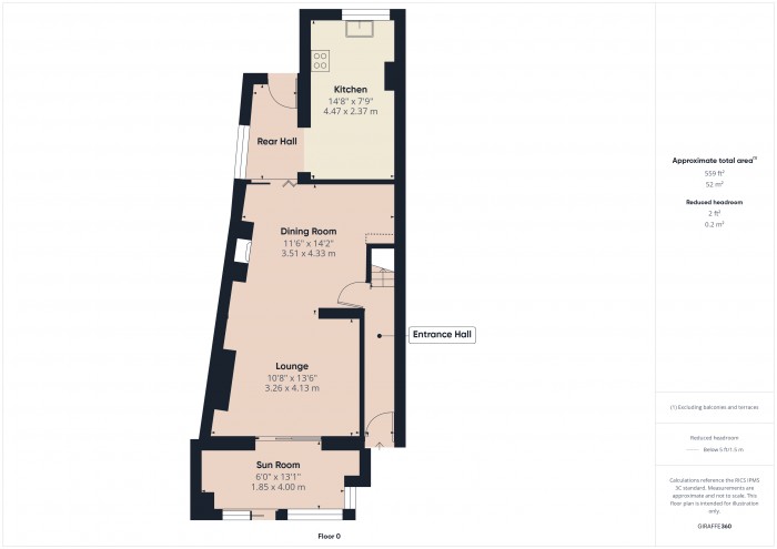 Floorplan for 1 Riverview Terrace, TA6