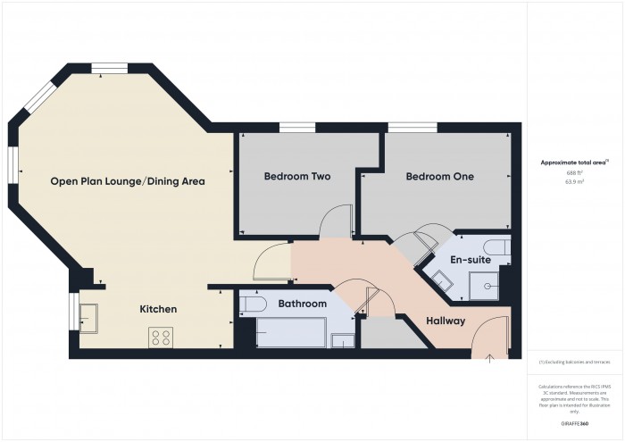 Floorplan for Apartment 2, TA6
