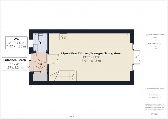 Floorplan for 92 Westminster Way, TA6