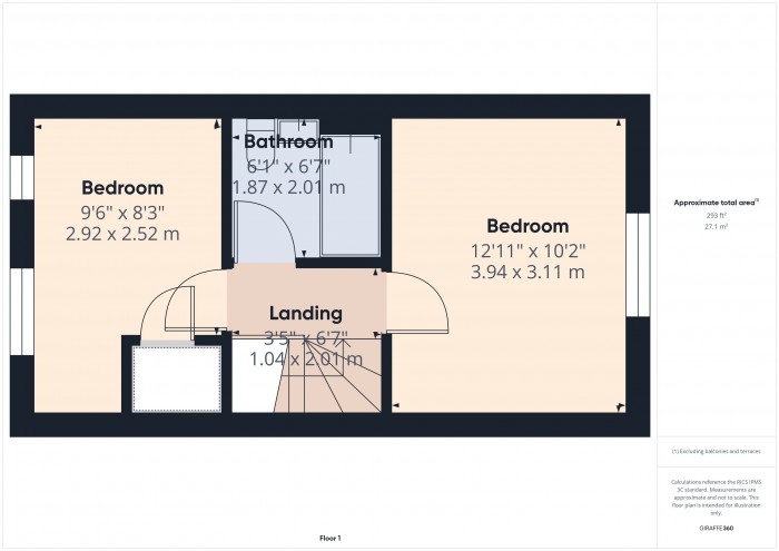 Floorplan for 92 Westminster Way, TA6