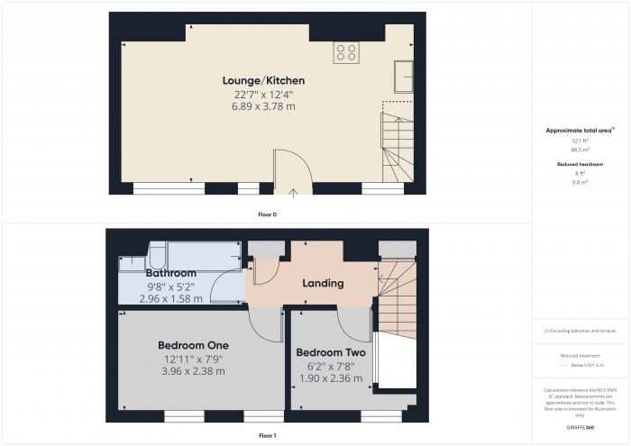 Floorplan for 24 The Courtyard, TA6