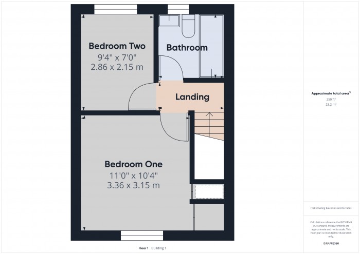 Floorplan for 1, TA6