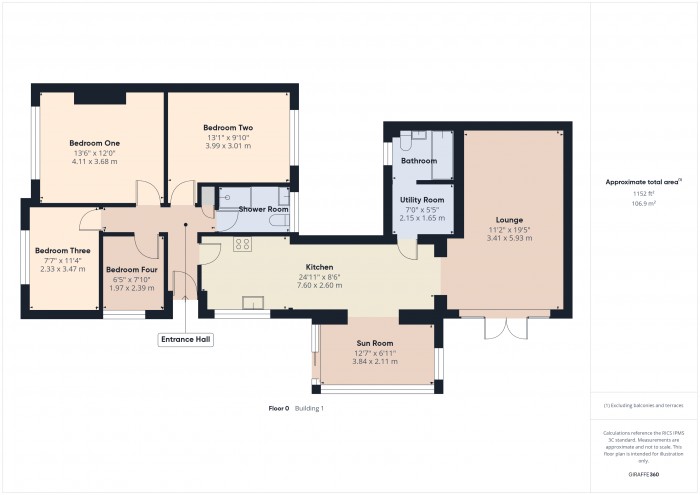 Floorplan for 26 Newlyn Crescent, TA7