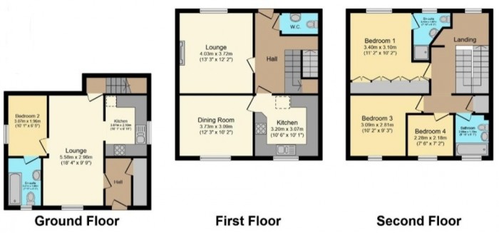 Floorplan for 19 Culverhay Close, TA7