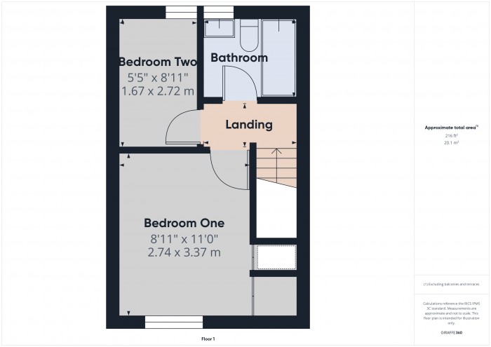 Floorplan for 35 Biddiscombe Close, TA6